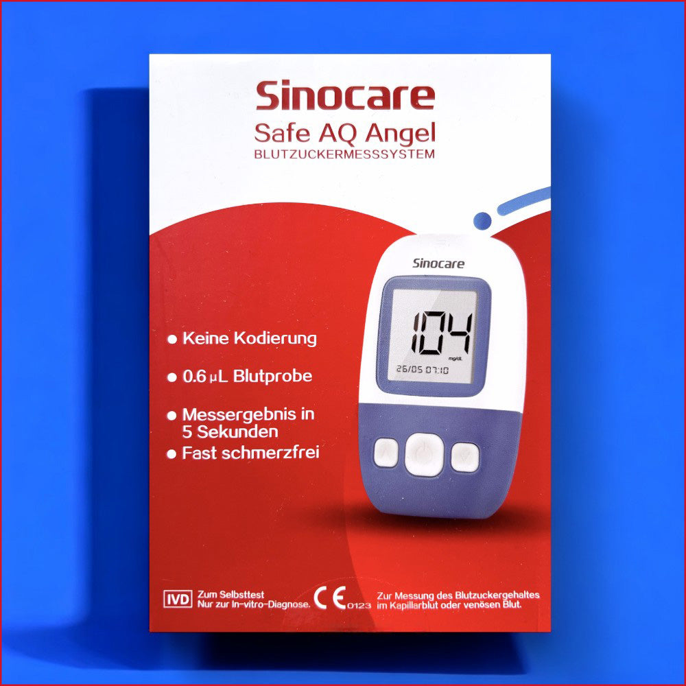 Sinocare Blutzuckermesssystem im Set – genau & schnell - Blutzuckermesssystem, Sinocare, Diabetes, ETH Meditec, Gesundheit, Harnsäureteststreifen, Lanzetten, Blutzucker, Teststreifen, medizinische Geräte