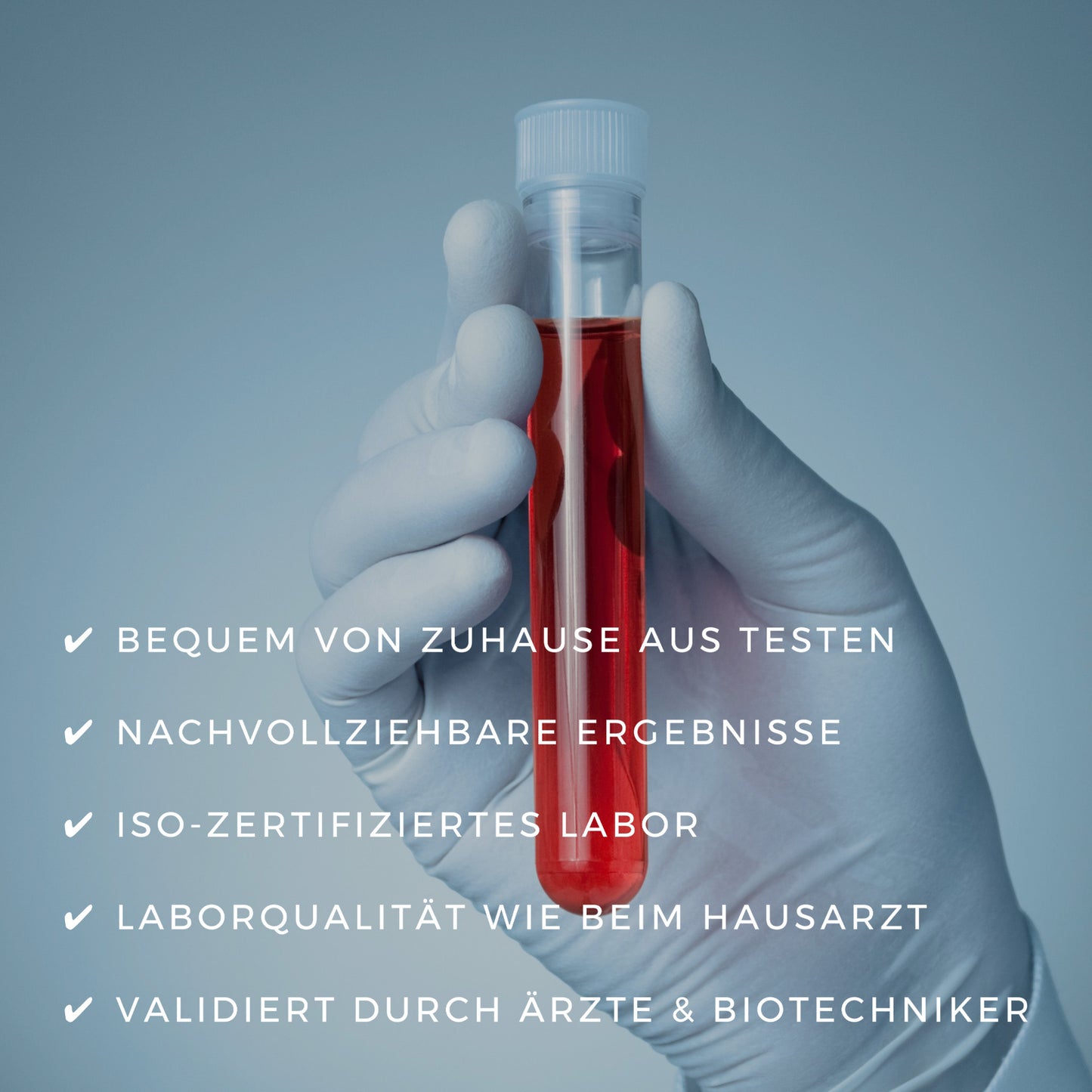 ISO-zertifiziertes Labor für Blutbildanalysen. - Einfacher Bluttest für zuhause ohne Wartezeiten. - Großer Blutbild Test Set von ETH Meditec. - Blutbild, Blutwerte, Gesundheit, ETH Meditec, Blutbildanalyse, Selbsttest für zuhause, Gesundheitsbewusstsein, bequem, einfach, Gesundheitsmanagement, Qualität, Gesundheitsanalyse, Labortests, schnelle Ergebnisse, präventiv, Gesundheitsdaten, Großes Blutbild, Großer Blutbild Selbsttest