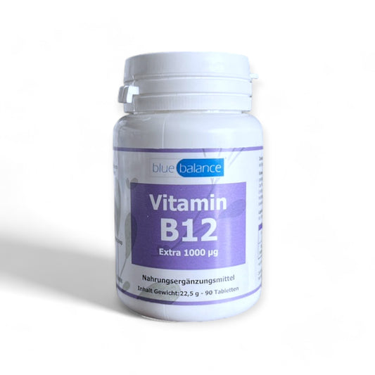 blue balance Vitamin B12 für Vitalität und Wohlbefinden. Hochdosiert. 100% vegan.