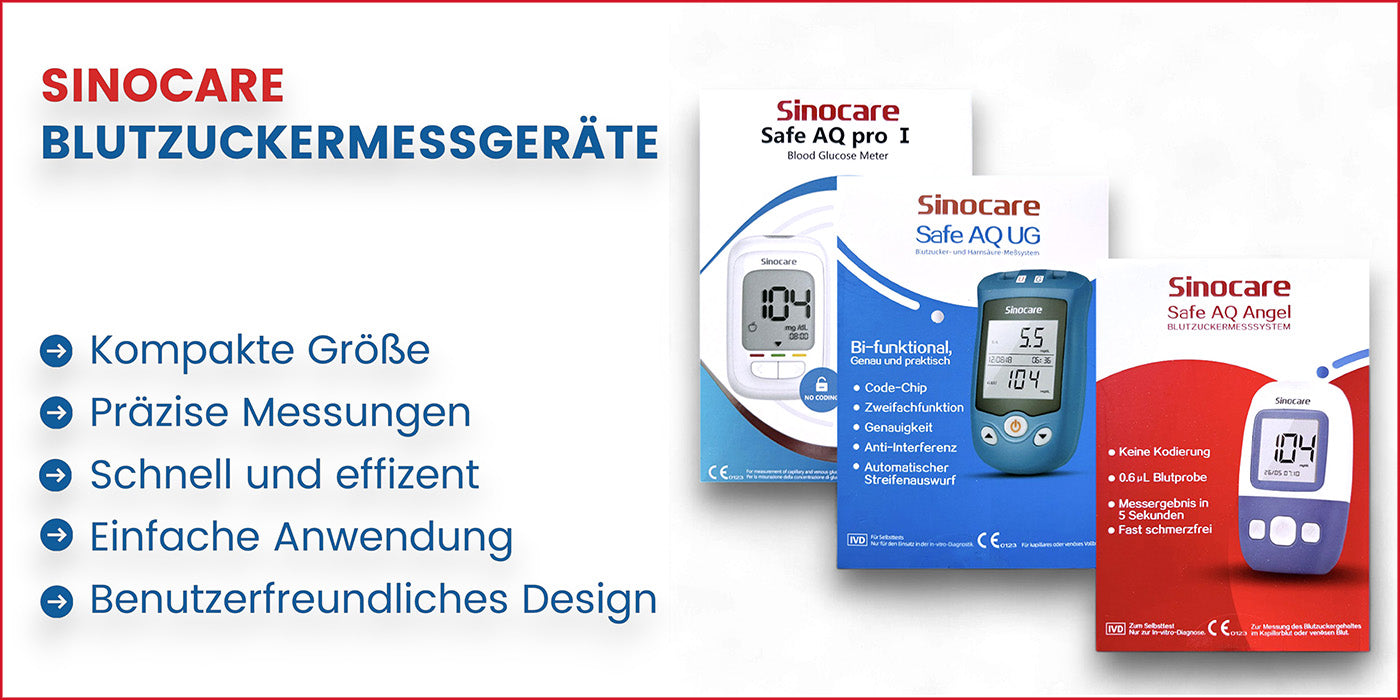 Sinocare, Blutzuckermessgerät, DiabetesManagement, Blutzuckermessung, Gesundheit, Diabetiker, Heimdiagnose, Schnelltests, InnovativeTechnologie, PräziseMessung, Benutzerfreundlich, Blutketonwarnung, Langzeitüberwachung, Blutzuckerüberwachung, ETHMeditec