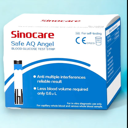 Speziell geeignet für die Verwendung mit dem Sinocare Blutzuckermessgerät Safe AQ Angel.