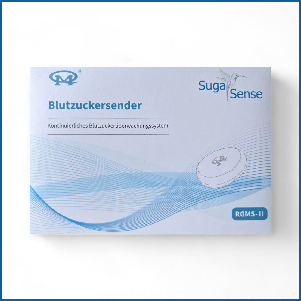 Suga Sense Starter-Set für Diabetes-Patienten - Blutzucker Regulation, kontinuierliche Überwachung, Gesundheitsdaten, Alltag, Präzision, Gesundheitsmanagement, Fehlerlose Nutzung, Einfachheit, Flexibilität