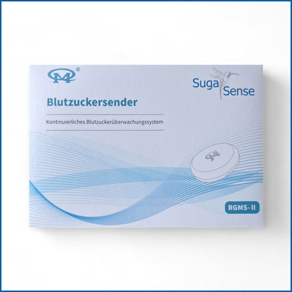 Suga Sense Starter-Set für Diabetes-Patienten - Blutzucker Regulation, kontinuierliche Überwachung, Gesundheitsdaten, Alltag, Präzision, Gesundheitsmanagement, Fehlerlose Nutzung, Einfachheit, Flexibilität