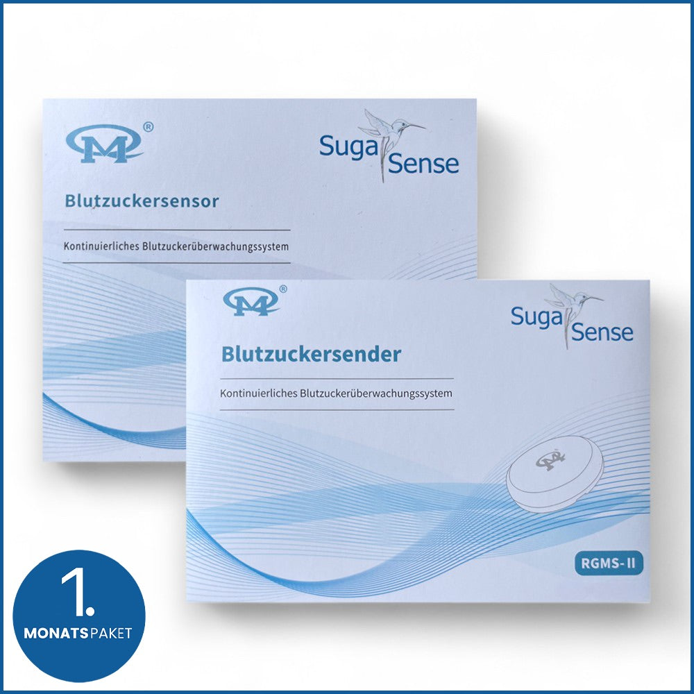 6-Monats-Paket von Suga Sense für kontinuierliche Blutzuckerüberwachung ohne Stechen. - blutzucker messen ohne stechen, suga sense, blutzuckermessung, blutzuckerüberwachung, blutzuckersensor, blutzuckersender, blutzucker Zubehör, platzierung, gesundheit, diabetes, gesundheitskontrolle, blutzuckerspiegel, selbsttests, ethmeditec, sinocare, sugasense, gesundheitstests, blutzucker