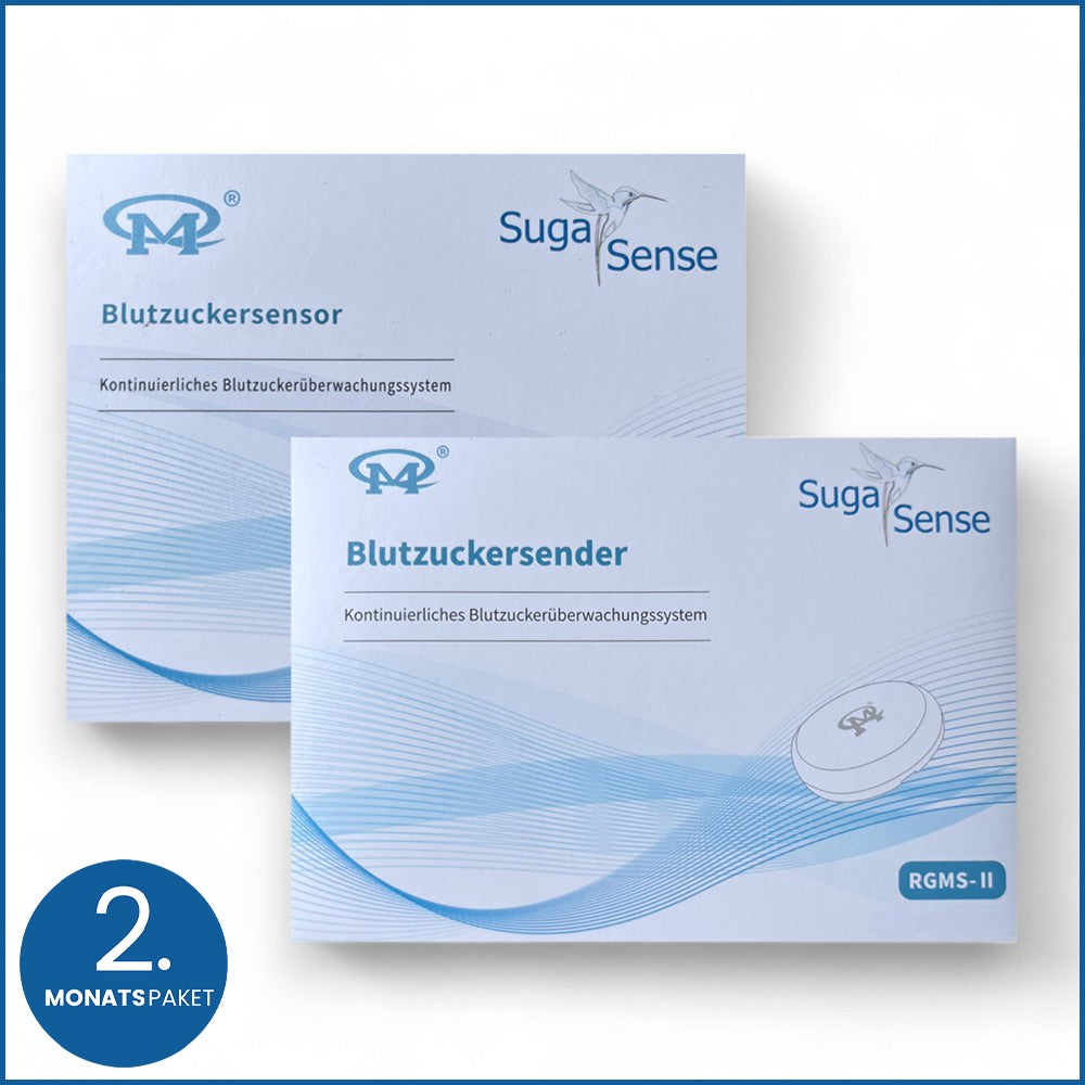 Langfristige Blutzuckerüberwachung ohne Stechen: Suga Sense Monatsvariante für 12 Monate. - blutzucker messen ohne stechen, suga sense, blutzuckermessung, blutzuckerüberwachung, blutzuckersensor, blutzuckersender, blutzucker Zubehör, platzierung, gesundheit, diabetes, gesundheitskontrolle, blutzuckerspiegel, selbsttests, ethmeditec, sinocare, sugasense, gesundheitstests, blutzucker