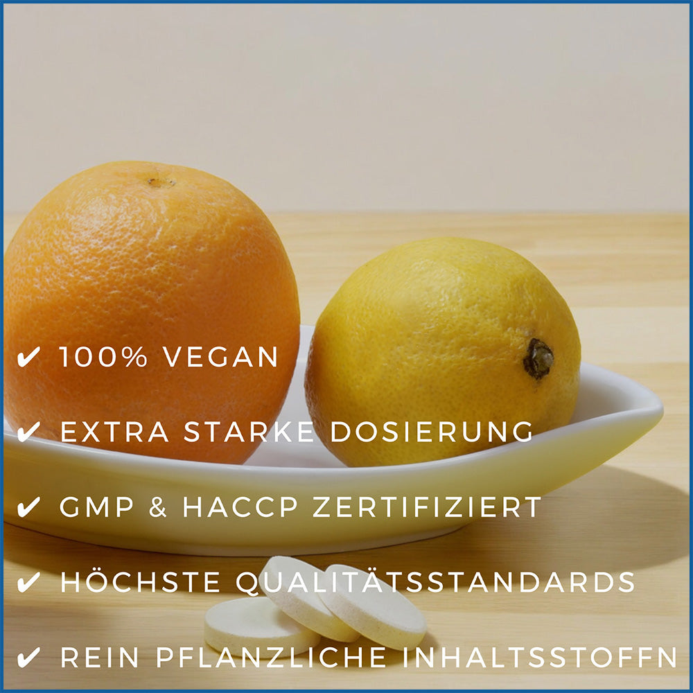 Gesundheitsfördernde Kapseln mit Hagebutte - Hagebutte, Vitamine, Mineralien, Gesundheit, blue balance, Supplement, energie, vegan, Immunstärkung, ETH Meditec