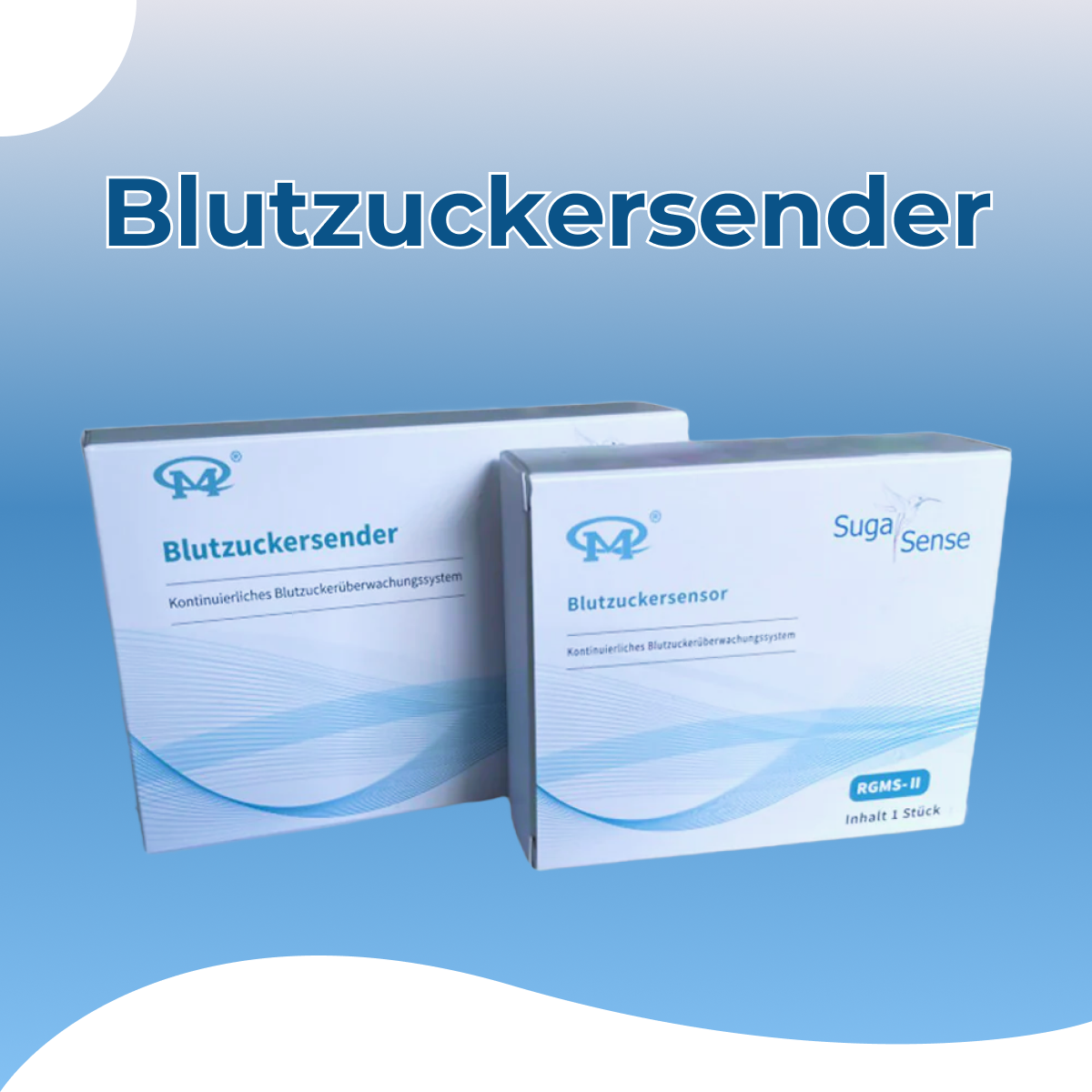 CGM System Suga Sense zur kontinuierlichen Zuckermessung am Arm
