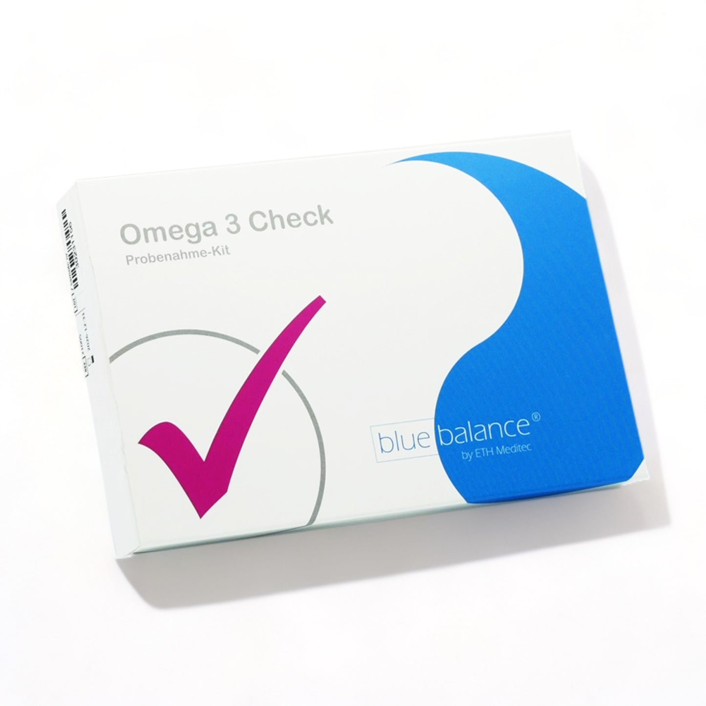 blue balance® - Omega3 - Selbsttest - Fettsäuren-Analyse zuhause von ETH Meditec mit weißem Hintergrund